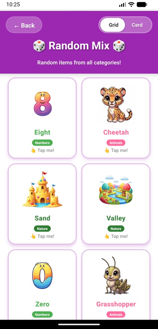 English for Kids App Screenshot
