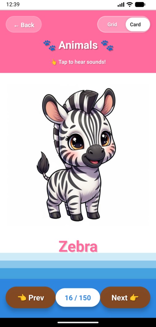 English for Kids App Screenshot