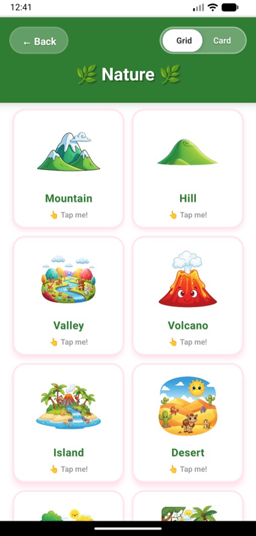 English for Kids App Screenshot