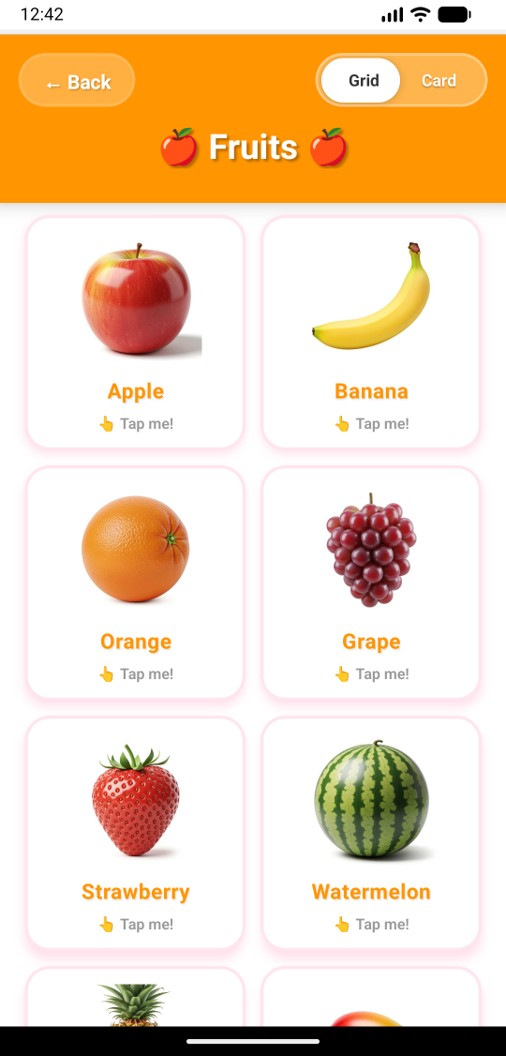 English for Kids App Screenshot
